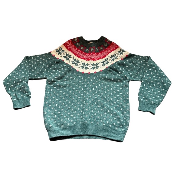 Vintage Northern Reflections Fair Isle Sweater Nordic  Christmas Unisex - Picture 8 of 10